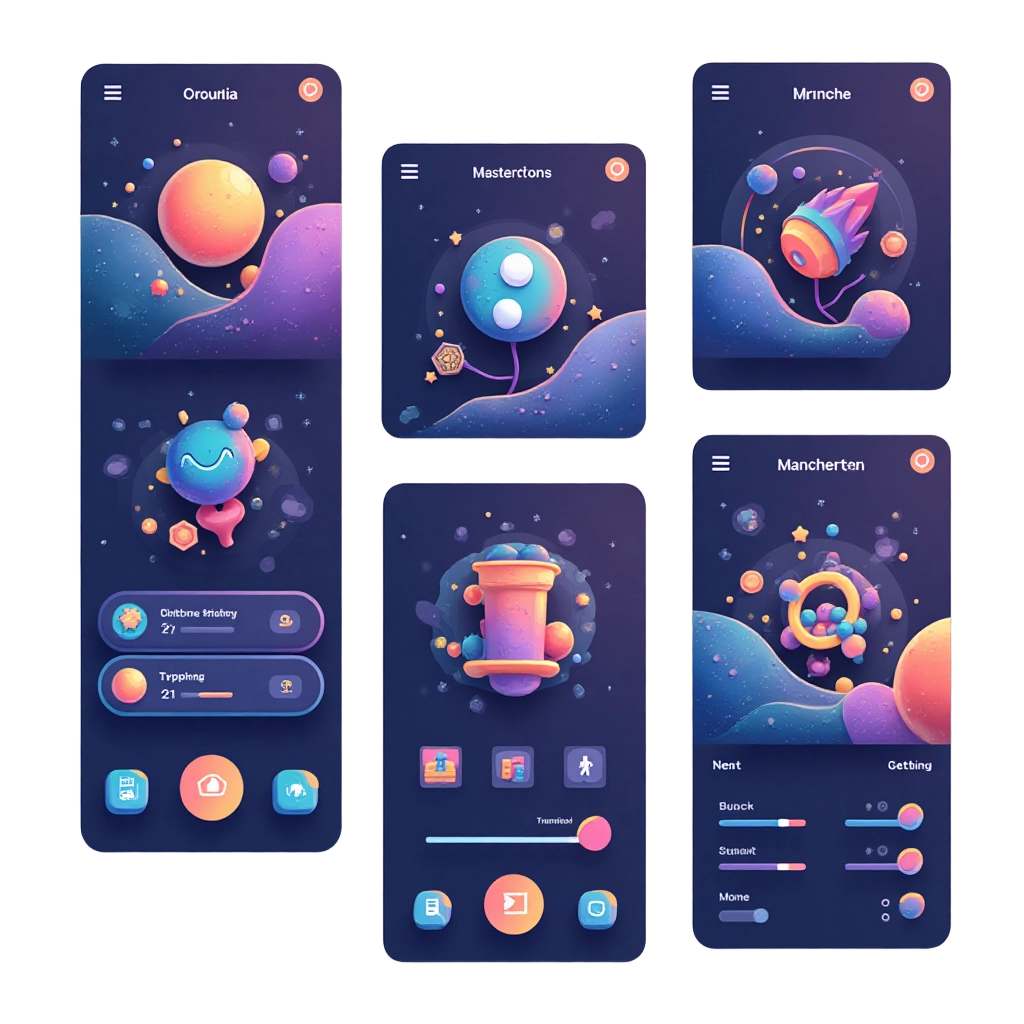 Galactic App Interface Designs